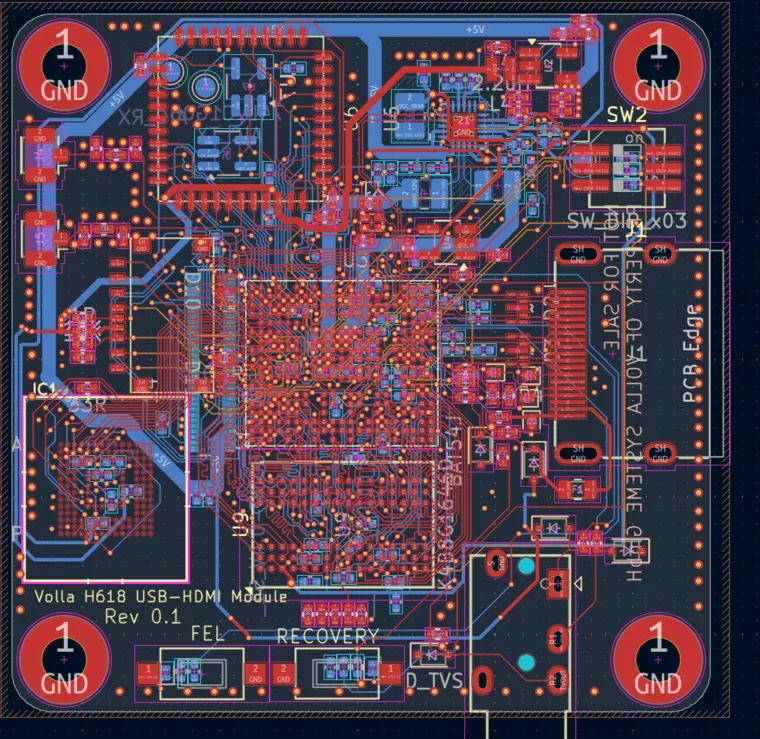 Layout — USB-HDMI application module