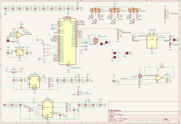 Schematic — Power path and control