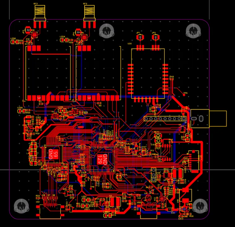 Layout — Wireless board